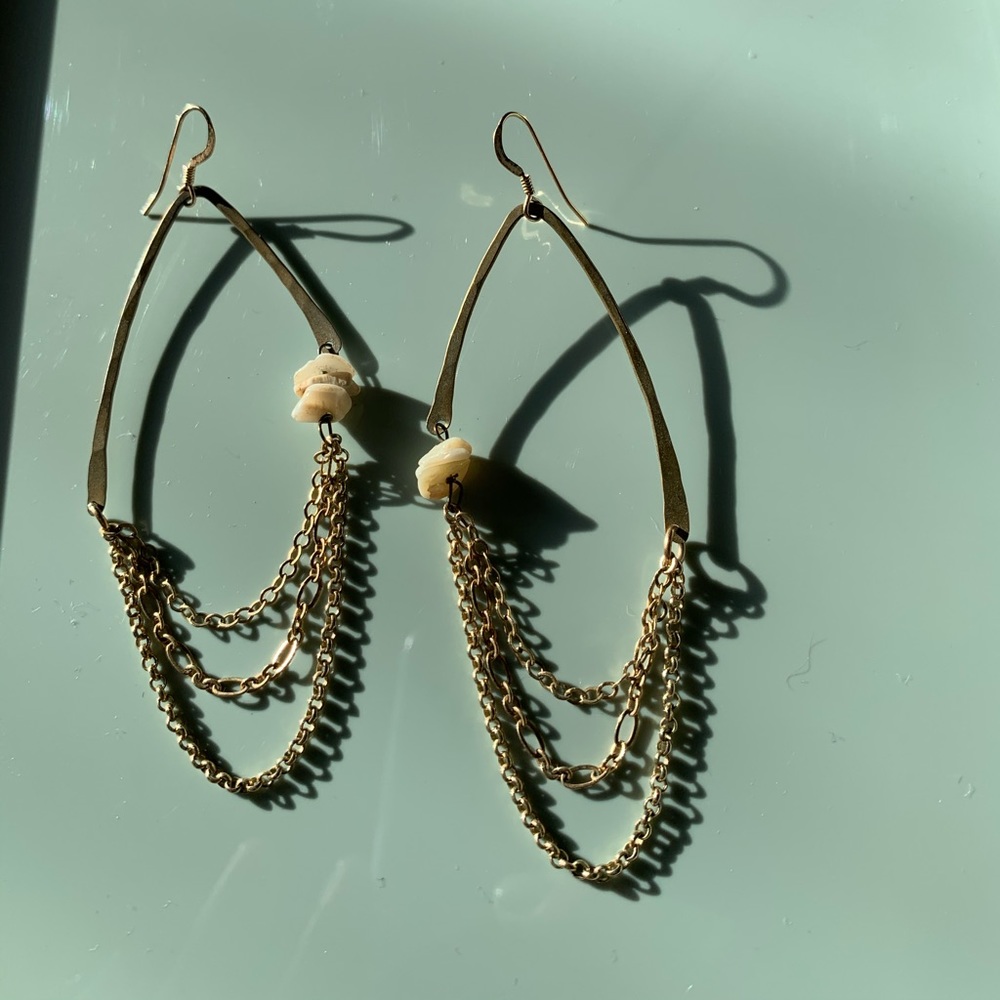 HANDMADE 🌟 beautiful dangly boho chain earrings